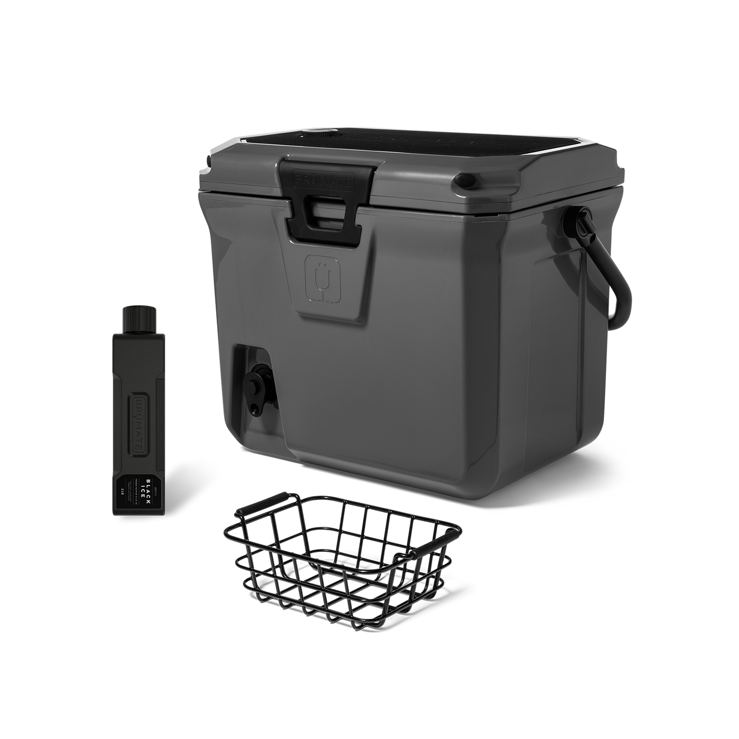 Brutank 20 quart grab go cooler bundle charcoal - US 3009