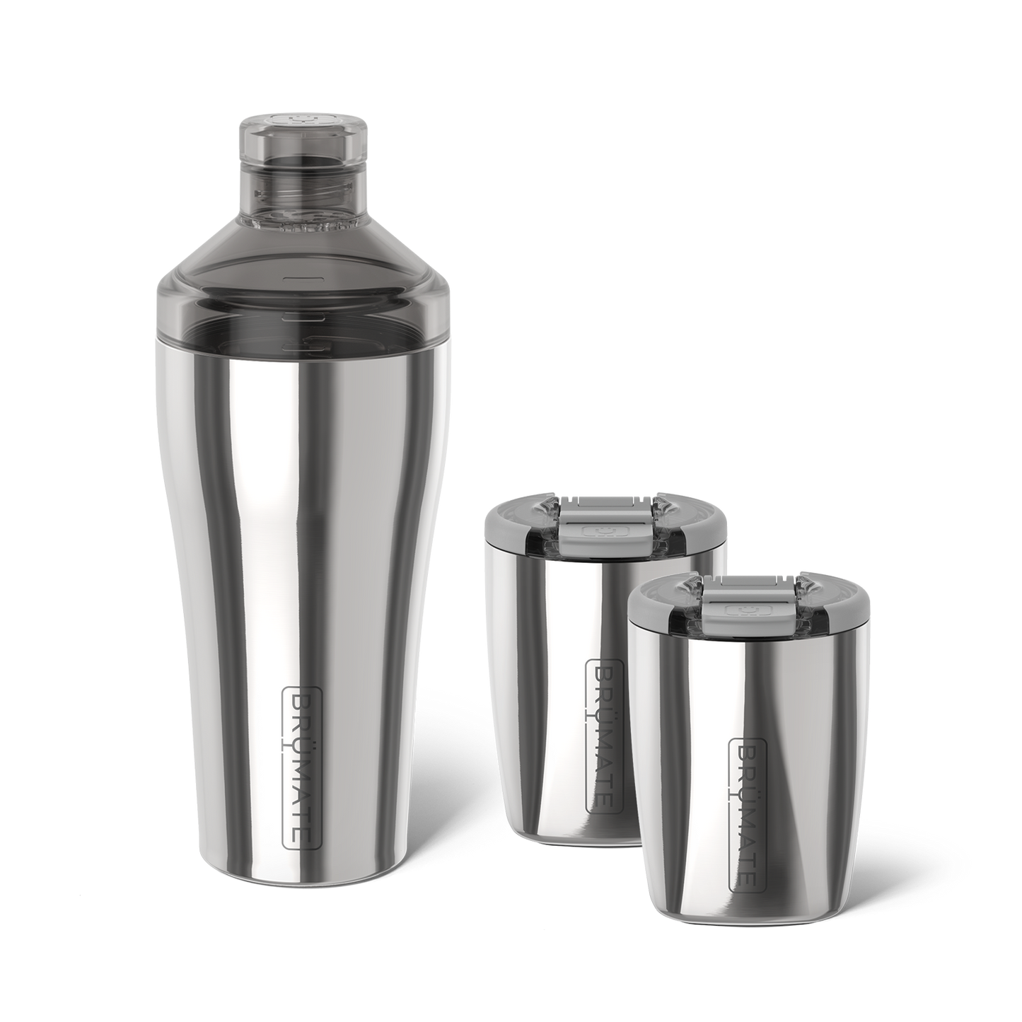Cocktail shaker rocks bundle polished stainless 22 12oz - US 8250