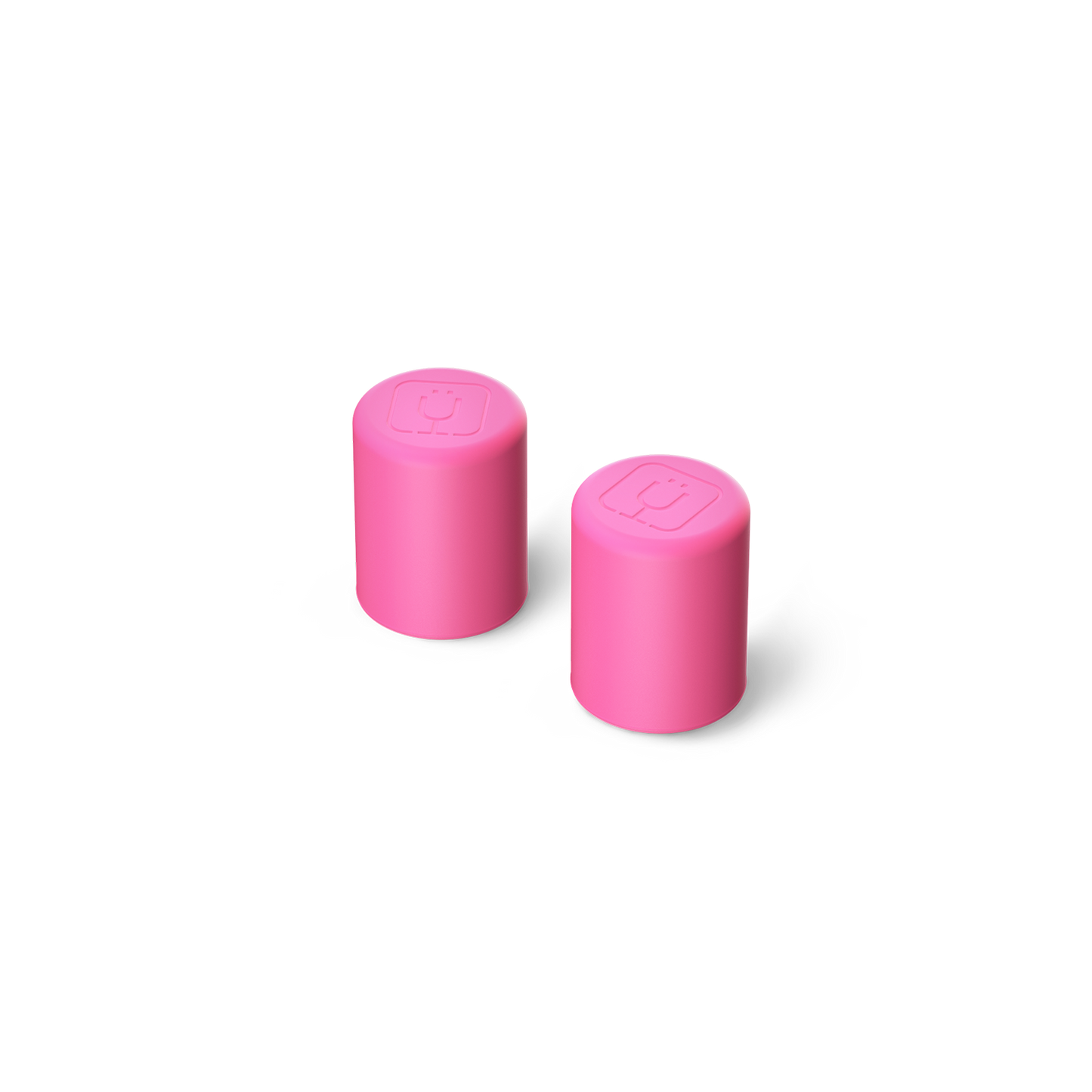 Magnetic straw cover neon pink - US 5549
