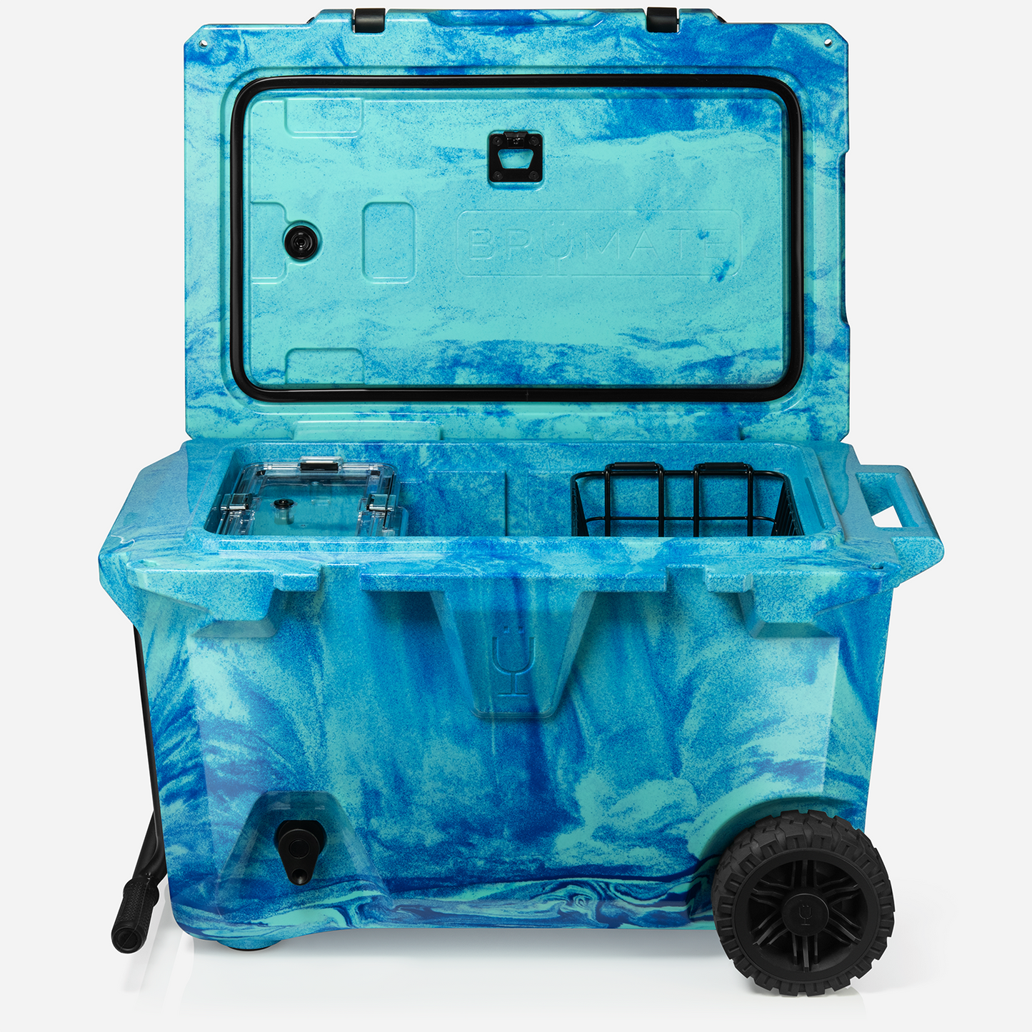 Brutank 55 quart rolling cooler ocean swirl - US 0049
