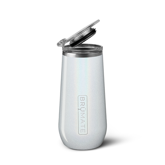 Brumate champagne flute glitter white - US 2992